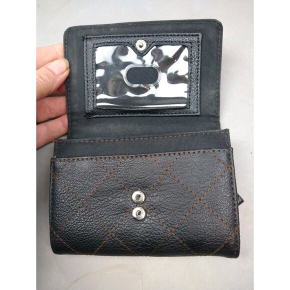 Relic Leather Wallet Brown Zip Pocket Coin Purse Card Slots Bi-Fold Wallet - Picture 10 of 12